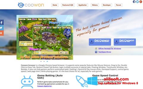 Captura de pantalla Coowon Browser para Windows 8