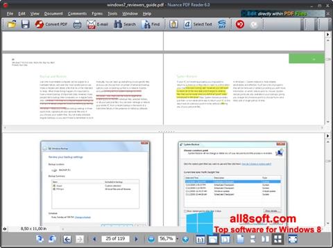 Captura de pantalla Nuance PDF Reader para Windows 8