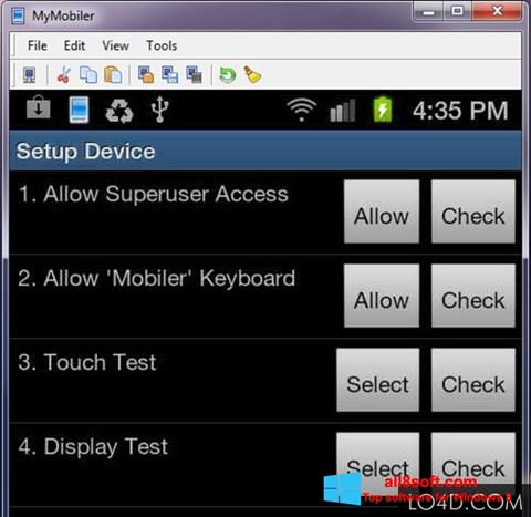 Captura de pantalla MyMobiler para Windows 8