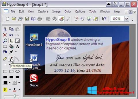Captura de pantalla HyperSnap para Windows 8