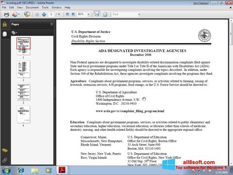 Captura de pantalla Adobe Reader para Windows 8
