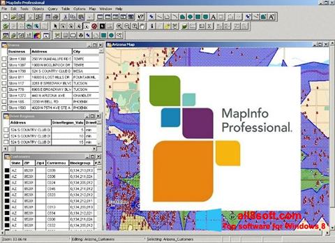 Captura de pantalla MapInfo Professional para Windows 8