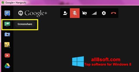 Captura de pantalla Hangouts para Windows 8