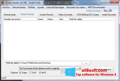 Captura de pantalla aTube Catcher para Windows 8