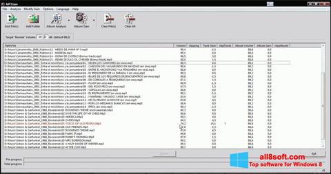 Captura de pantalla MP3Gain para Windows 8