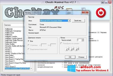Captura de pantalla CheMax para Windows 8