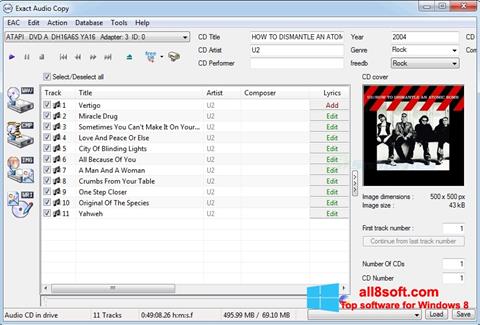 Captura de pantalla Exact Audio Copy para Windows 8