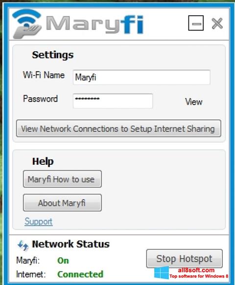 Captura de pantalla MaryFi para Windows 8