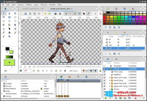 Captura de pantalla Synfig Studio para Windows 8