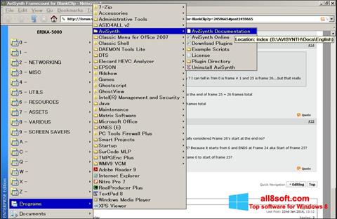 Captura de pantalla AviSynth para Windows 8
