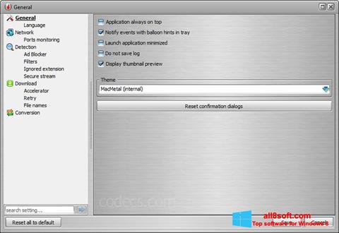 Captura de pantalla VSO Downloader para Windows 8