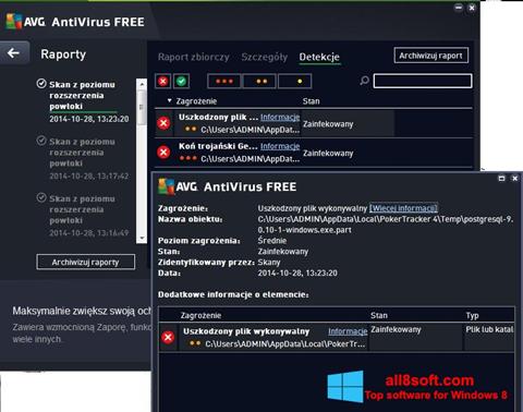 Captura de pantalla AVG AntiVirus Free para Windows 8