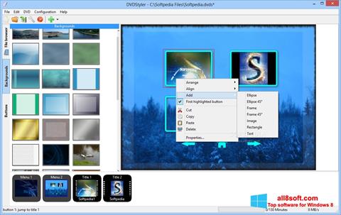 Captura de pantalla DVDStyler para Windows 8