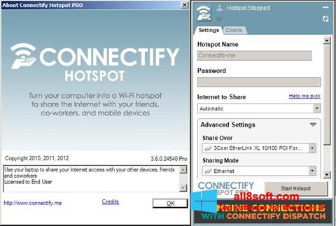 Captura de pantalla Connectify Hotspot PRO para Windows 8