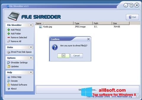Captura de pantalla File Shredder para Windows 8