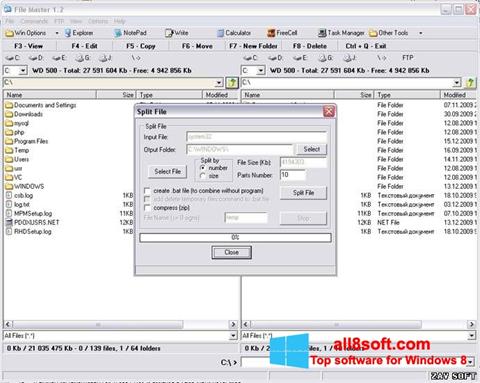 Captura de pantalla File Master para Windows 8