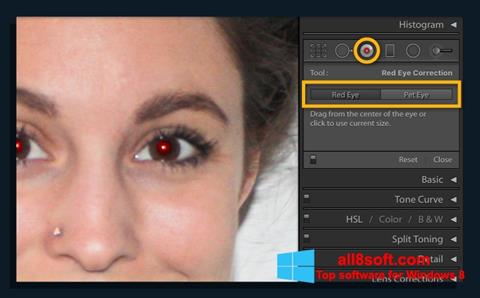 Captura de pantalla Red Eye Remover para Windows 8