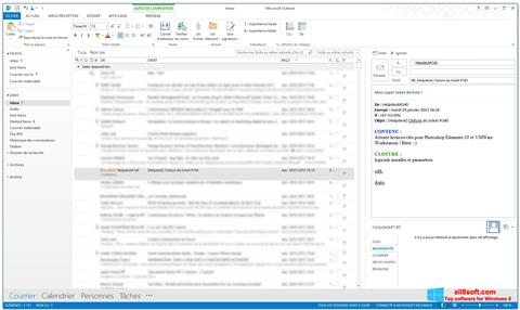 Captura de pantalla Microsoft Outlook para Windows 8