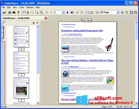 Captura de pantalla WinDjView para Windows 8