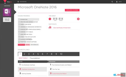 Captura de pantalla Microsoft OneNote para Windows 8