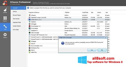 Captura de pantalla CCleaner Professional Plus para Windows 8
