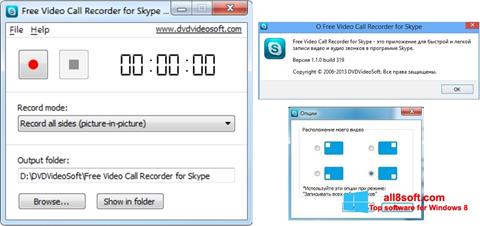 Captura de pantalla Free Video Call Recorder for Skype para Windows 8