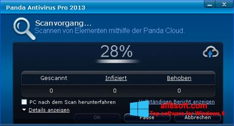 Captura de pantalla Panda Antivirus Pro para Windows 8