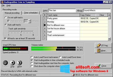 Captura de pantalla Audiograbber para Windows 8