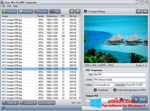 Captura de pantalla Image To PDF Converter para Windows 8