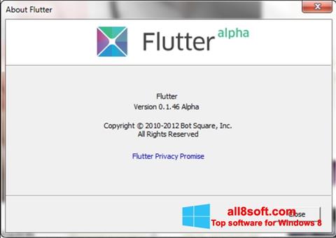 Captura de pantalla Flutter para Windows 8