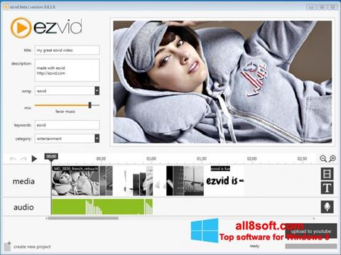 Captura de pantalla Ezvid para Windows 8