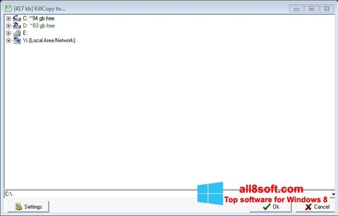 Captura de pantalla KillCopy para Windows 8