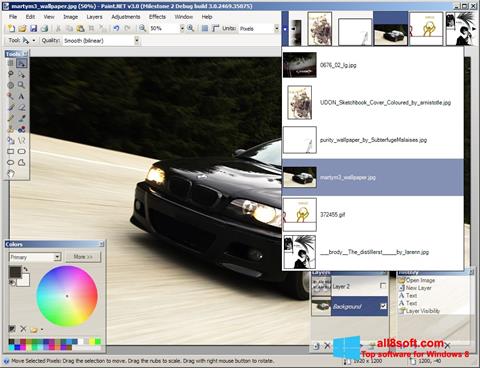 Captura de pantalla Paint.NET para Windows 8