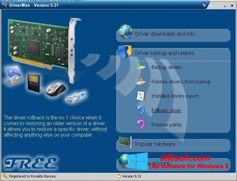Captura de pantalla Driver Cleaner para Windows 8