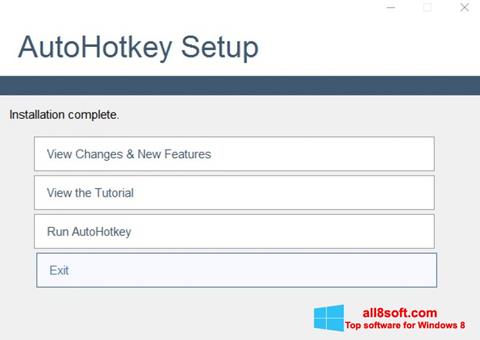 Captura de pantalla AutoHotkey para Windows 8