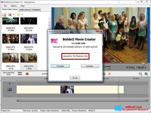 Captura de pantalla Bolide Movie Creator para Windows 8