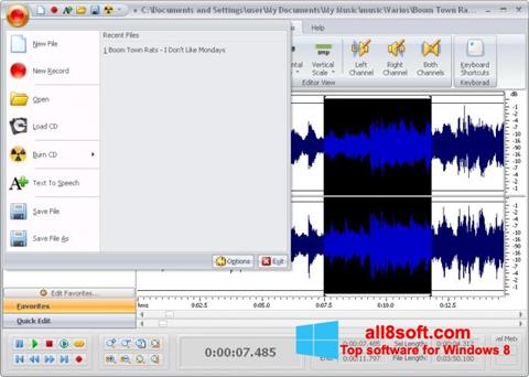Captura de pantalla Free Audio Editor para Windows 8