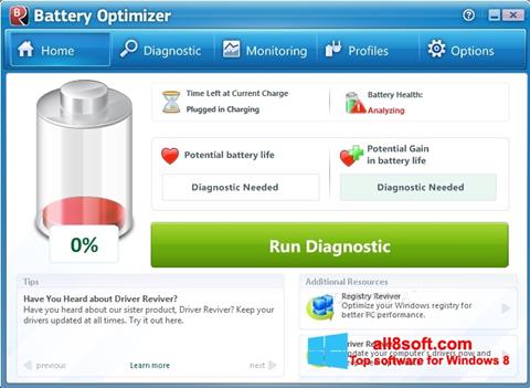 Captura de pantalla Battery Optimizer para Windows 8