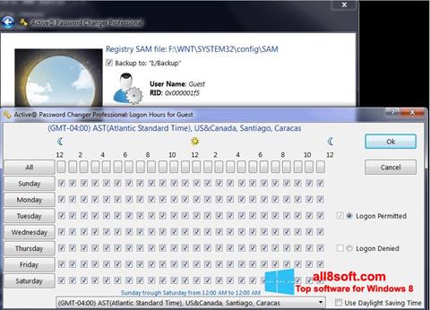 Captura de pantalla Active Password Changer para Windows 8