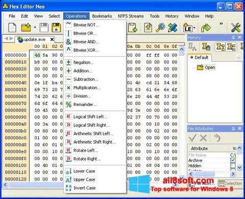 Captura de pantalla Hex Editor Neo para Windows 8