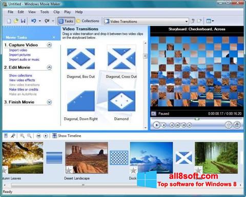 Captura de pantalla Windows Movie Maker para Windows 8