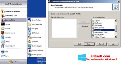 Captura de pantalla ERD Commander para Windows 8