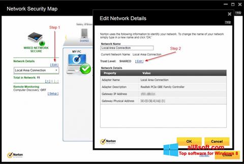 Captura de pantalla Norton Internet Security para Windows 8