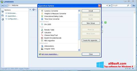 Captura de pantalla Lingoes para Windows 8