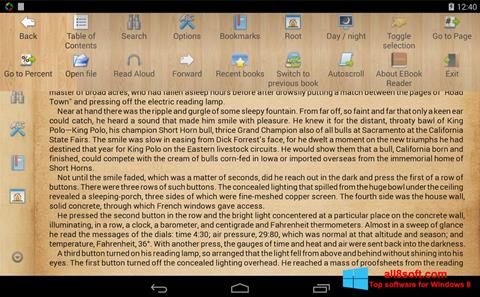 Captura de pantalla Cool Reader para Windows 8