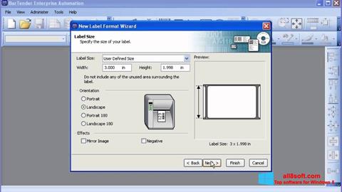 Captura de pantalla BarTender para Windows 8