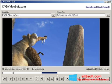 Captura de pantalla Free Video Dub para Windows 8