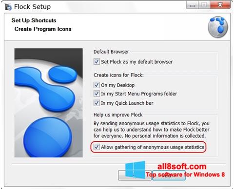 Captura de pantalla Flock para Windows 8