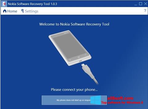 Captura de pantalla Nokia Software Recovery Tool para Windows 8