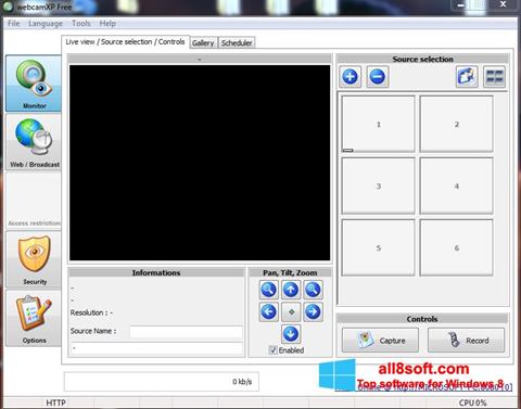 Captura de pantalla webcamXP para Windows 8